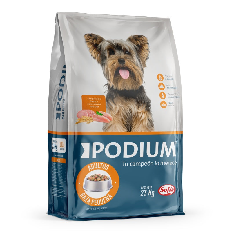 Adultos raza pequeña podium 23 kg